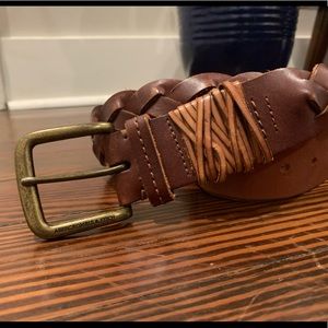 Brown leather Abercrombie belt